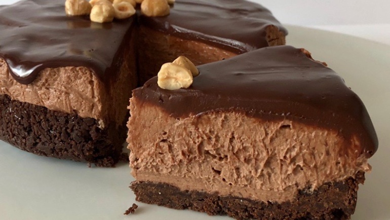 Cheesecake al cioccolato senza cottura e senza colla di pesce. Super!