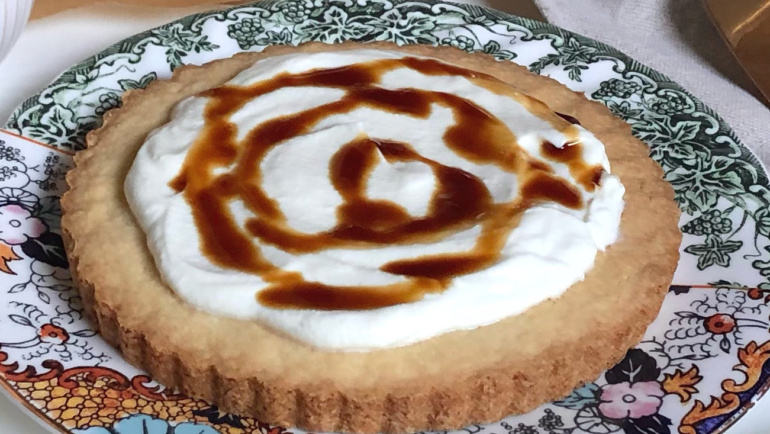 Torta shortbread con crema alla ricotta e caramello: speciale!